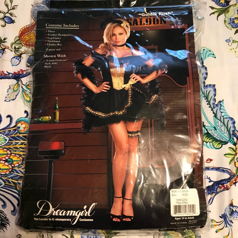 Saloon Goldie Rush Halloween costume by Dreamgirl